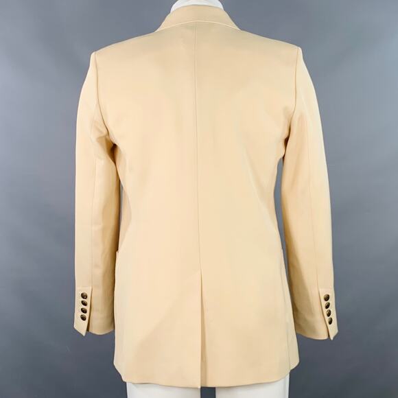 AMI by ALEXANDRE MATTIUSSI Size 34 Beige Wool Twill Double Breasted Sport Coat - Picture 5 of 10